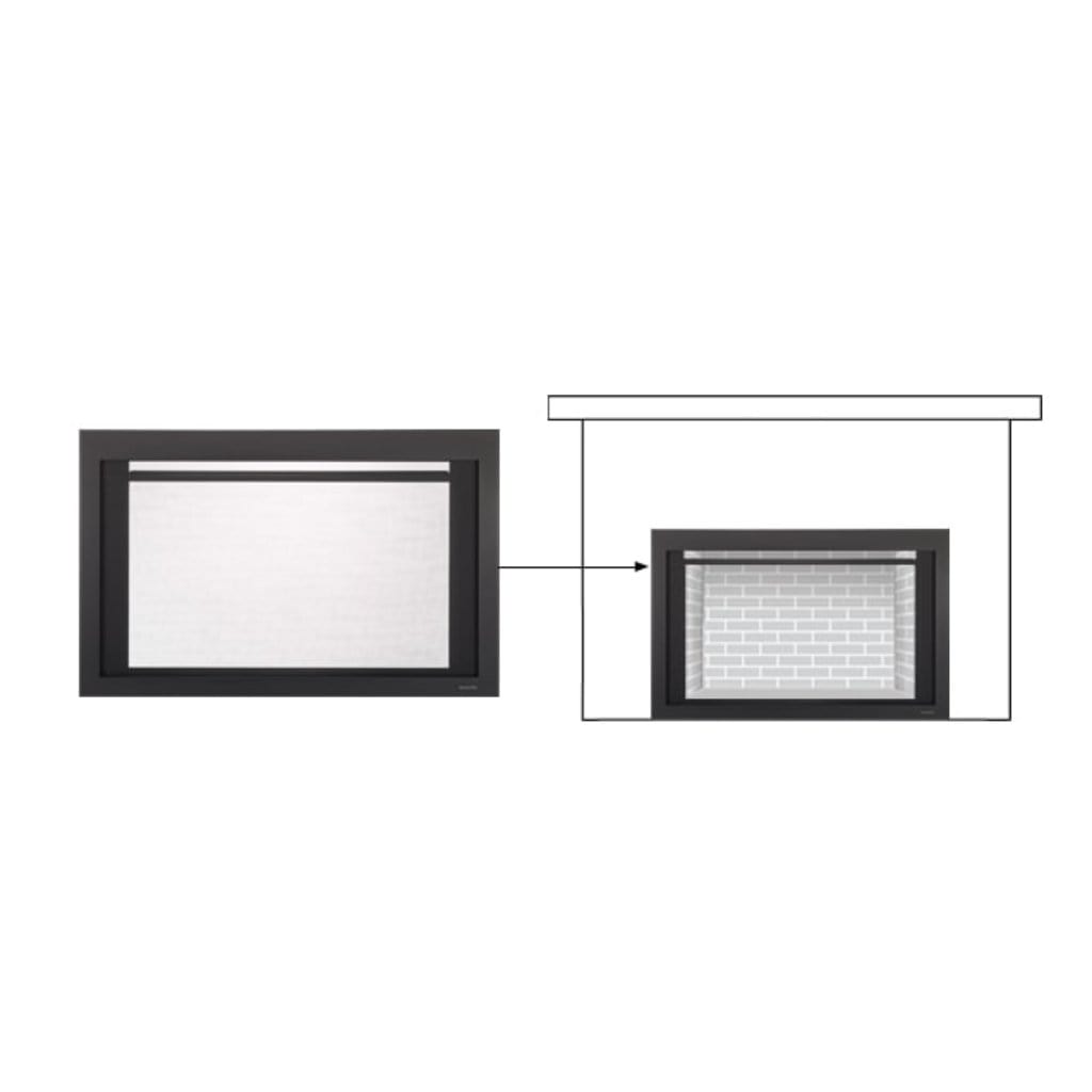 Majestic 30-inch Black Clean Screen Front CSFI30BK