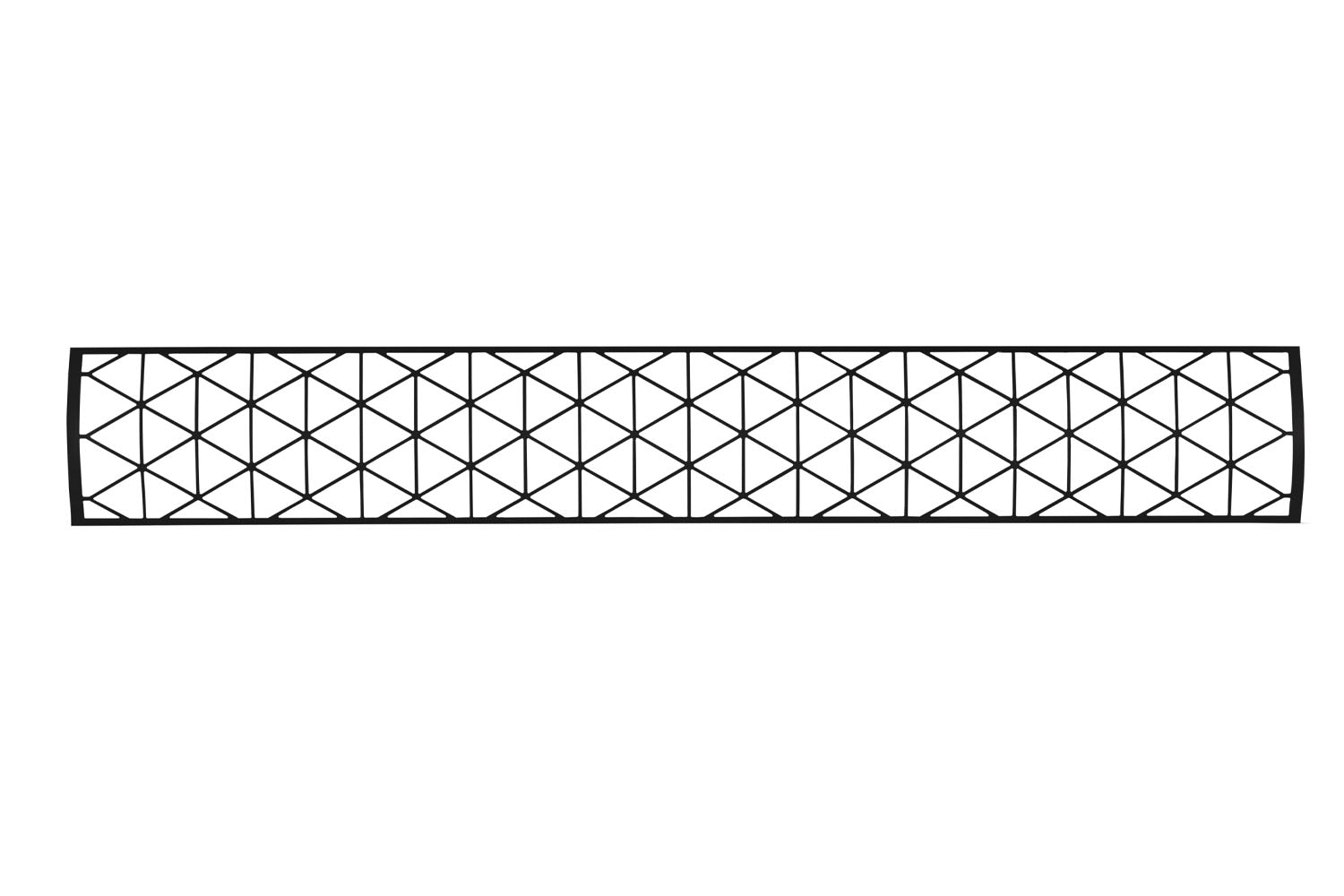 Infratech Motif Contemporary Fascia Kit for Double Element Heater | Black