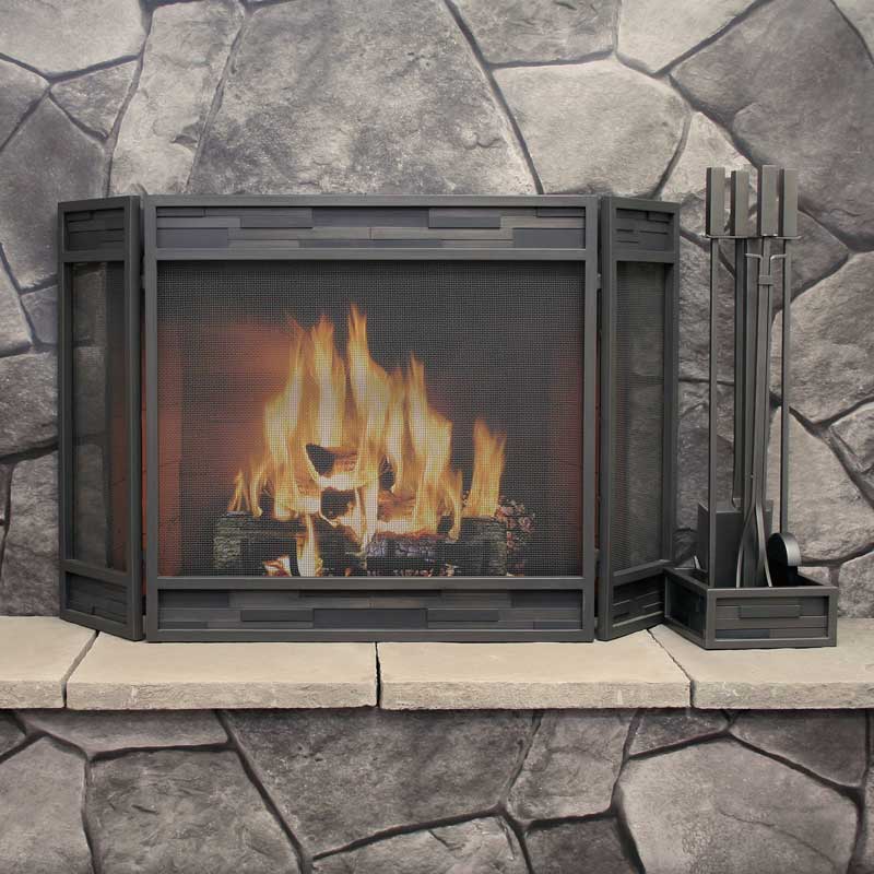 Pilgrim - 32" 4-Piece Natural Iron Lanier Tool Set