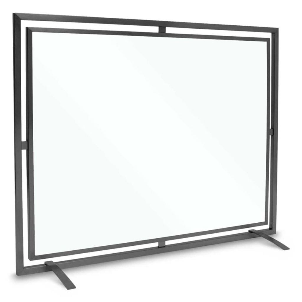 Pilgrim - 39" Black Floating Glass Single Panel