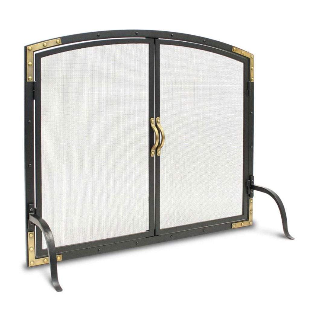 Pilgrim - 39" Black Refined Rivet Single Panel Mesh Screen