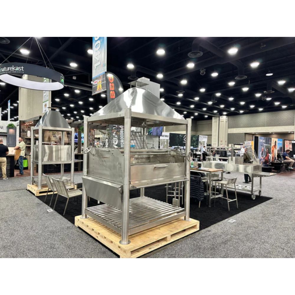 Tagwood BBQ22SS Commercial Argentine Wood Fire & Charcoal Freestanding Grill - "The Larger Beast"