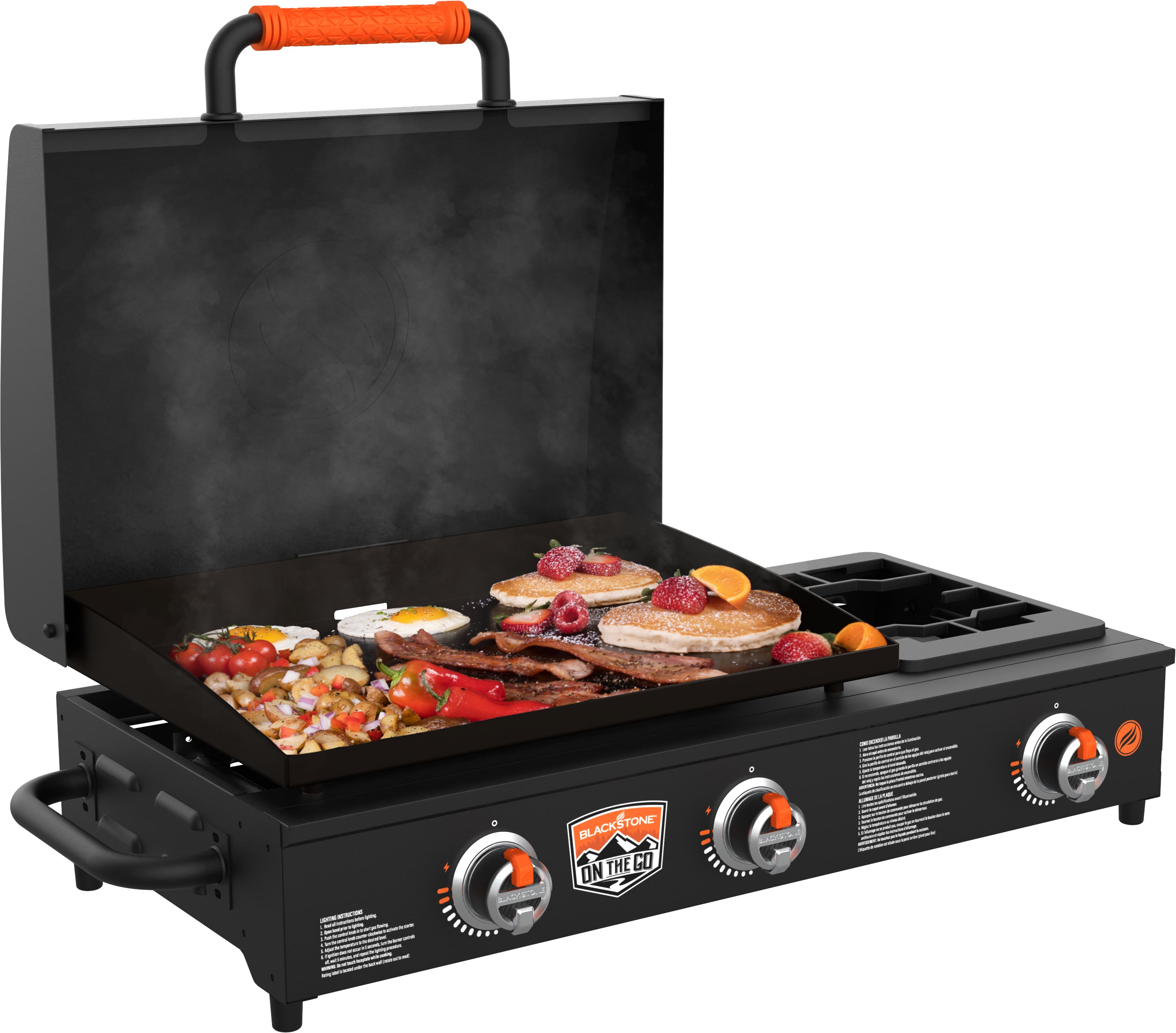 Blackstone 22" On-the-Go Griddle with Side Burner - Portable