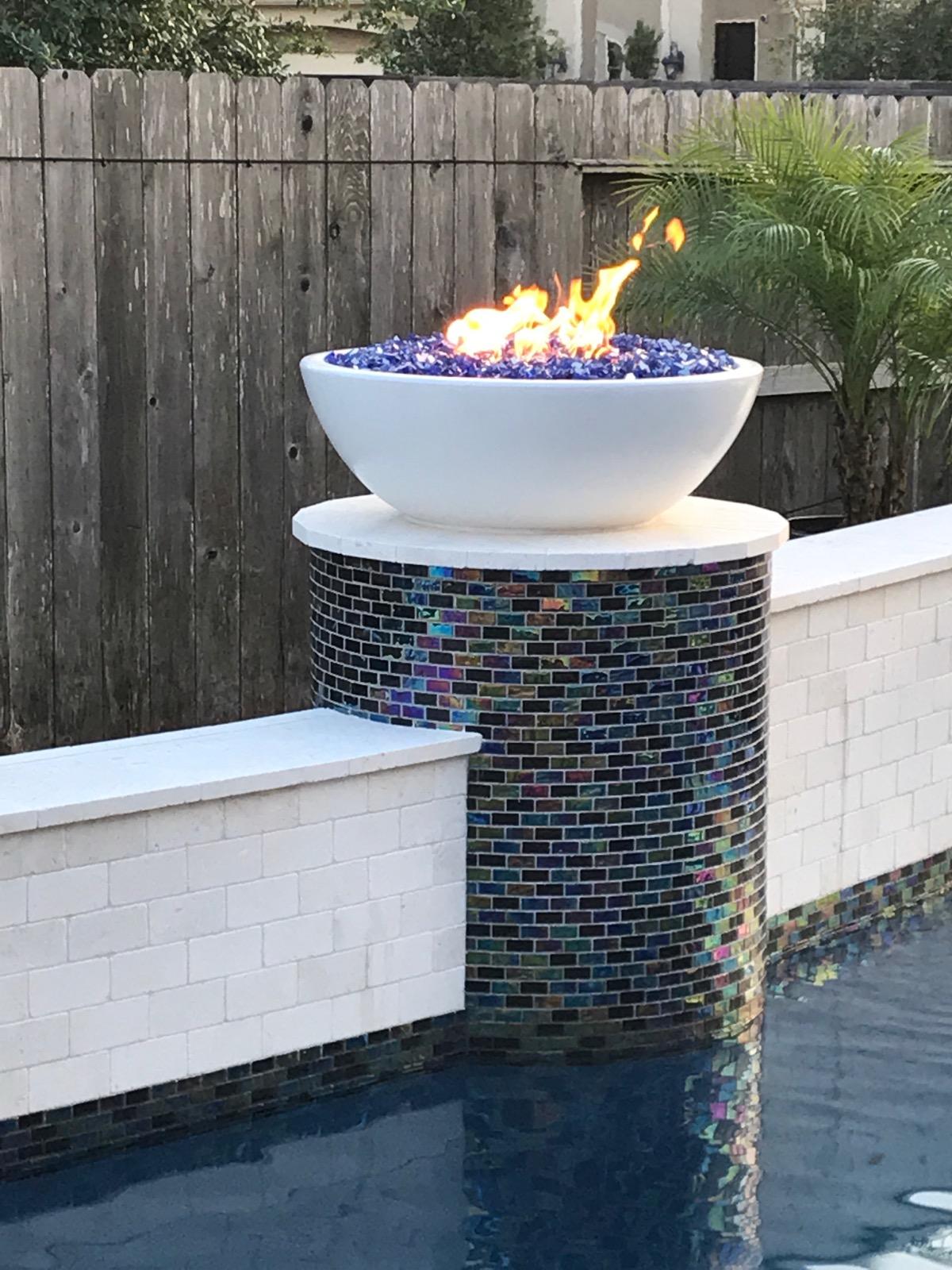 Sedona 27-Inch Concrete Round Fire Bowl