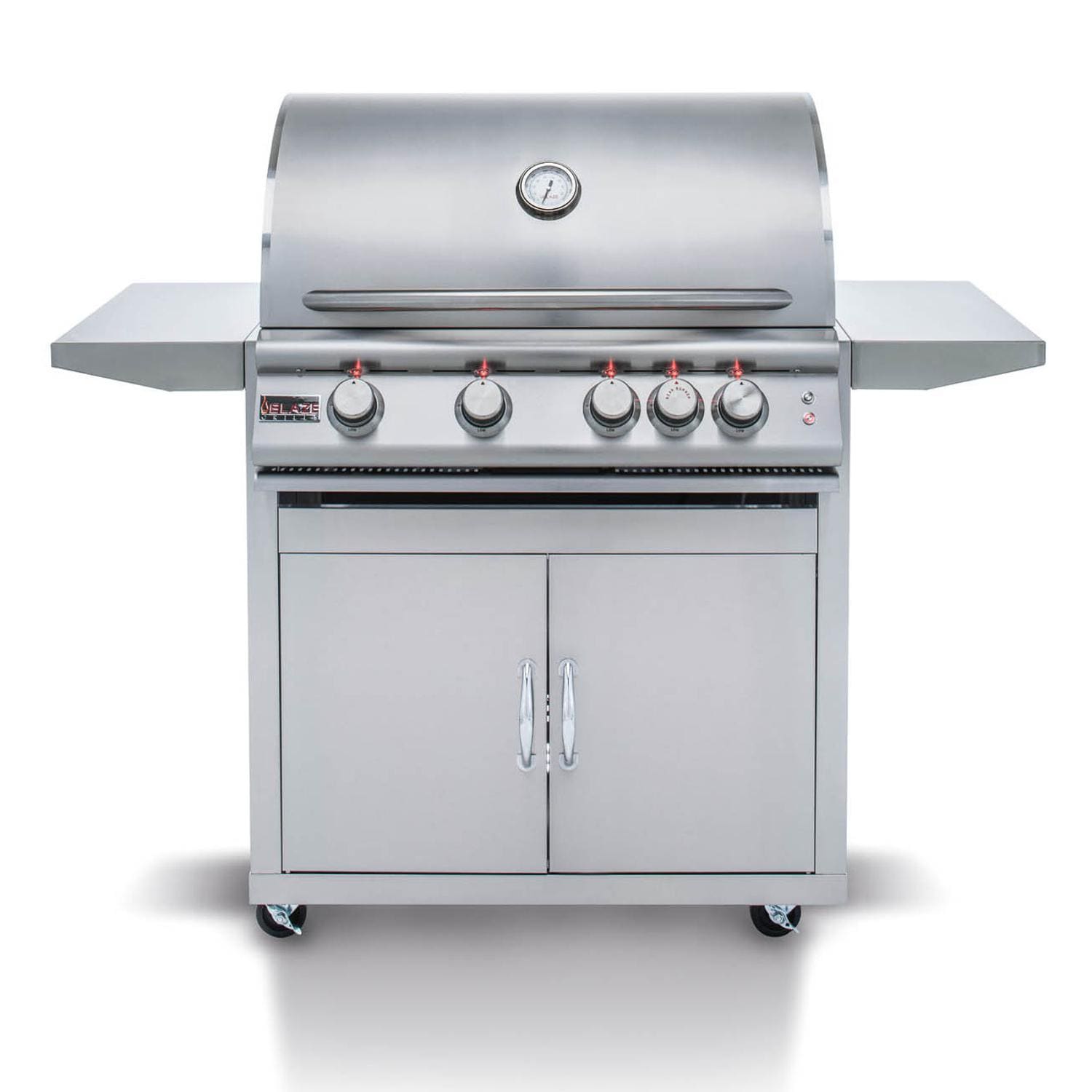 Blaze Premium LTE Marine Grade 32-Inch 4-Burner Freestanding Gas Grill With Rear Infrared Burner & Grill Lights - BLZ-4LTE2MG-LP/NG