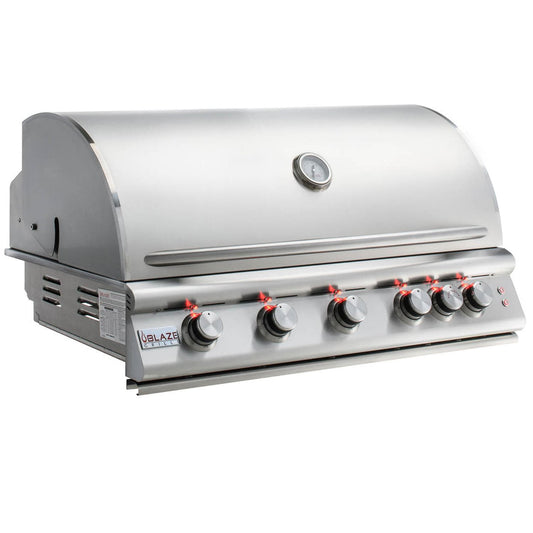 Blaze Premium LTE 40-Inch 5-Burner Built-In Stainless Steel Gas Grill