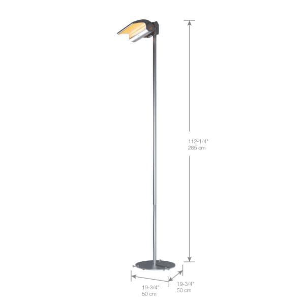 Dimplex - Indoor/Outdoor Electric Infrared Heater Permanent Location Floor Stand - DSHSTAND