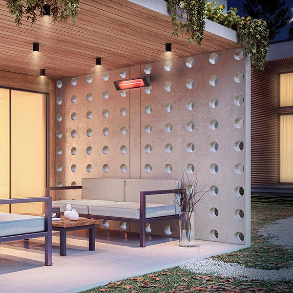 Dimplex - DIR Series 36" Indoor/Outdoor Wall-Mounted Electric Infrared Heater (1800W 240V) - DIR18A10GR
