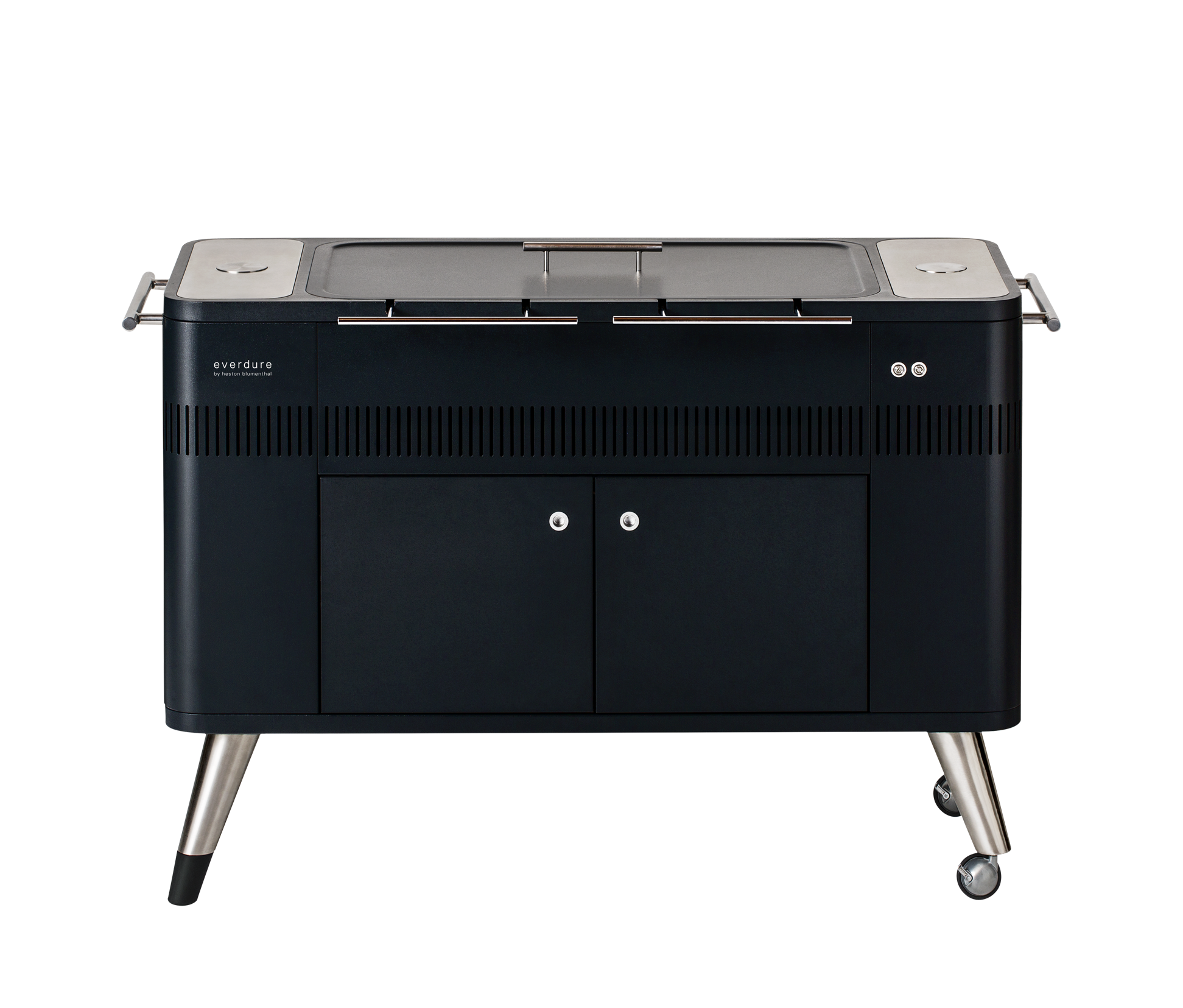 Everdure HUB I 54-Inch Charcoal Grill W/ Rotisserie & Electronic Ignition - HBCE2BBUS