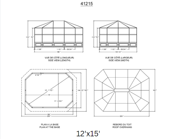 Gazebo Penguin - Florence Sand Solarium with Polycarbonate Roof