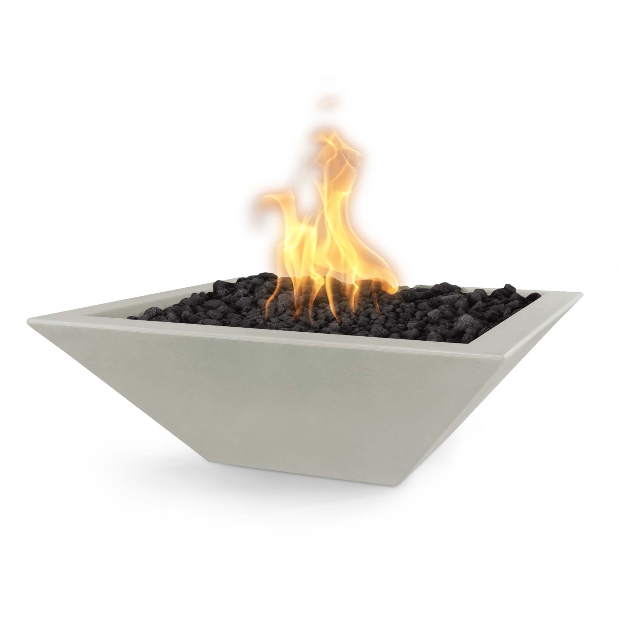 Maya 36-Inch Square Concrete Fire Bowl - OPT-36SFO