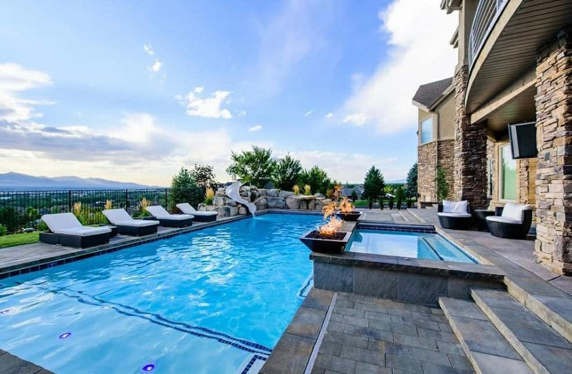 Maya 36-Inch Square Concrete Fire Bowl - OPT-36SFO