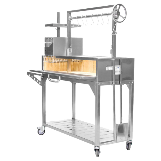 Tagwood BBQ Fully Assembled Argentine Santa Maria Wood Fire & Charcoal Grill - BBQ03SS