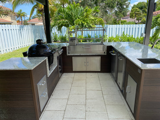 Tagwood BBQ Fully Assembled Built-In Santa Maria Argentine Wood Fire & Charcoal Gaucho Grill - BBQ05SSF