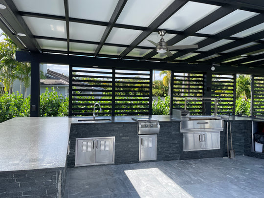 Tagwood BBQ Fully Assembled Built-In Santa Maria Argentine Wood Fire & Charcoal Gaucho Grill - BBQ05SSF