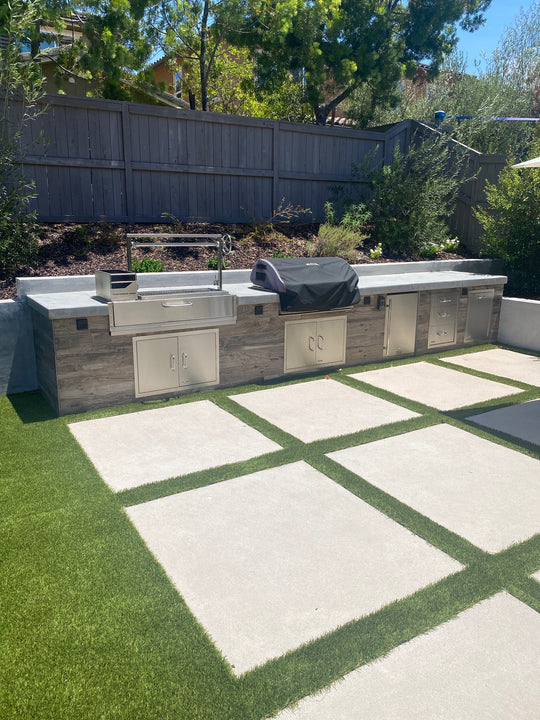 Tagwood BBQ Fully Assembled Built-In Santa Maria Argentine Wood Fire & Charcoal Gaucho Grill - BBQ05SSF