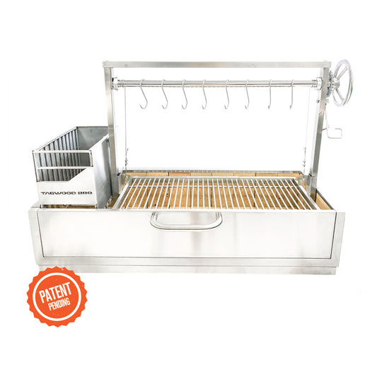 Tagwood BBQ Fully Assembled Built-In Santa Maria Argentine Wood Fire & Charcoal Gaucho Grill - BBQ05SSF