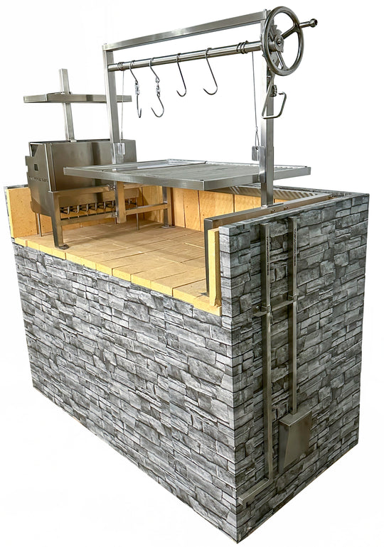 Tagwood BBQ Built-In Argentine Santa Maria Wood Fire & Charcoal Grill - BBQ09SS