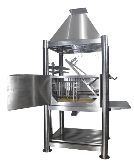 Tagwood BBQ Silver Bullet Argentine Wood Fire & Charcoal Grill - All Stainless Steel - BBQ02SS