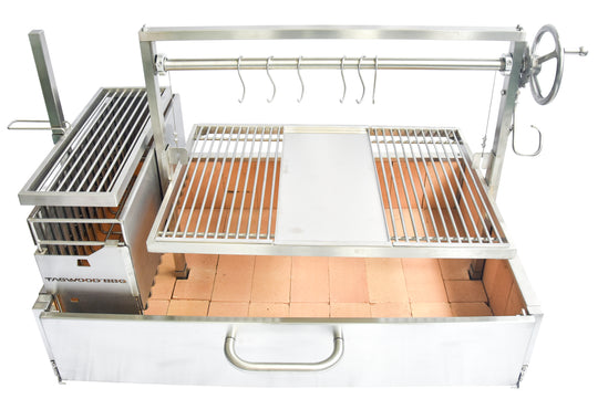Tagwood BBQ XL Built-In Argentine Santa Maria Wood Fire & Charcoal Grill - BBQ25SS