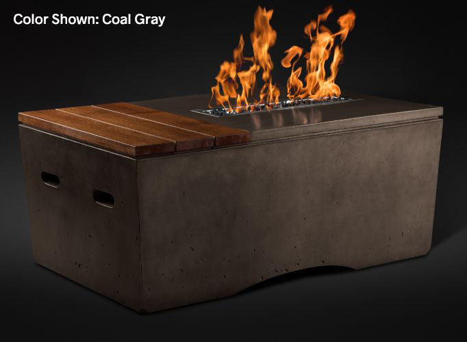Slick Rock Concrete - Oasis Series 48-Inch Rectangle Fire Table KOF48