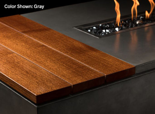 Slick Rock Concrete - Oasis Series 48-Inch Rectangle Fire Table KOF48