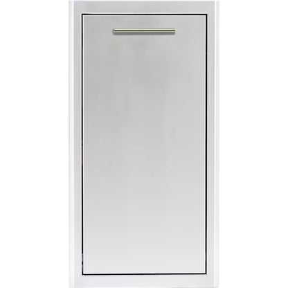 Blaze 13" Narrow Roll-Out Trash Bin in Stainless Steel (BLZ-TRNW-DRW-H)