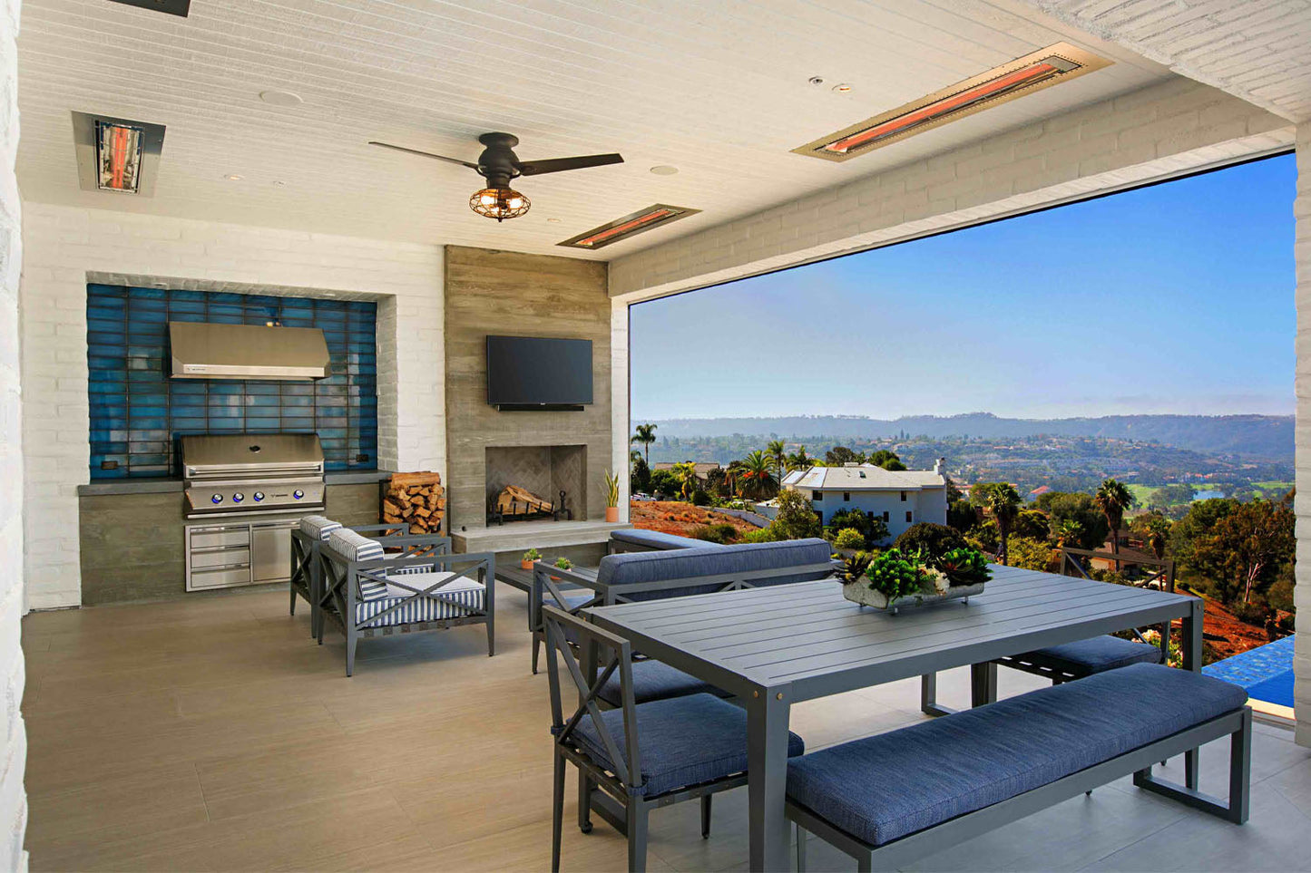 Infratech CD-Series Dual Element Marine Grade 6000Watt Outdoor Electric Heater | 240V