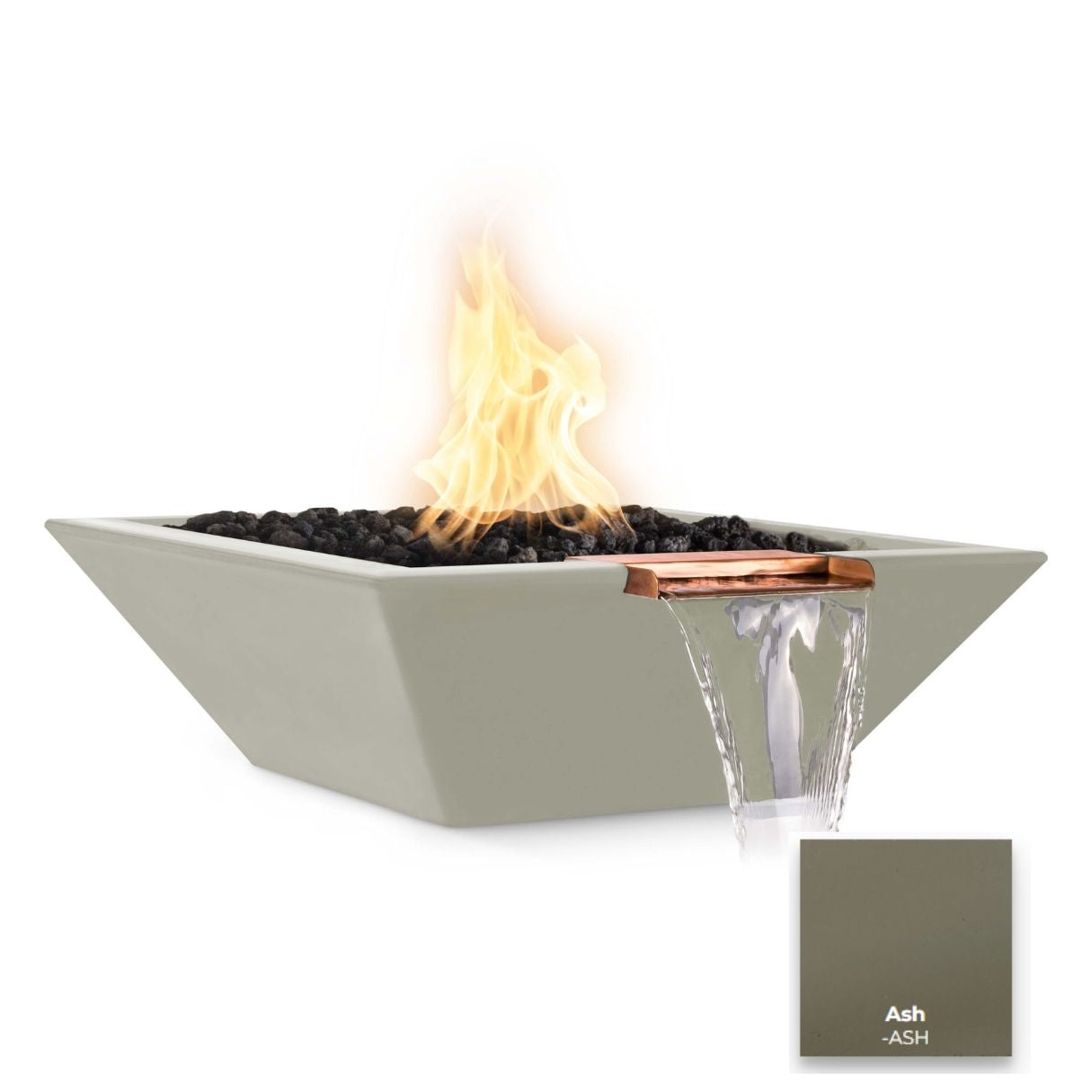 Maya Concrete Fire & Water Bowl