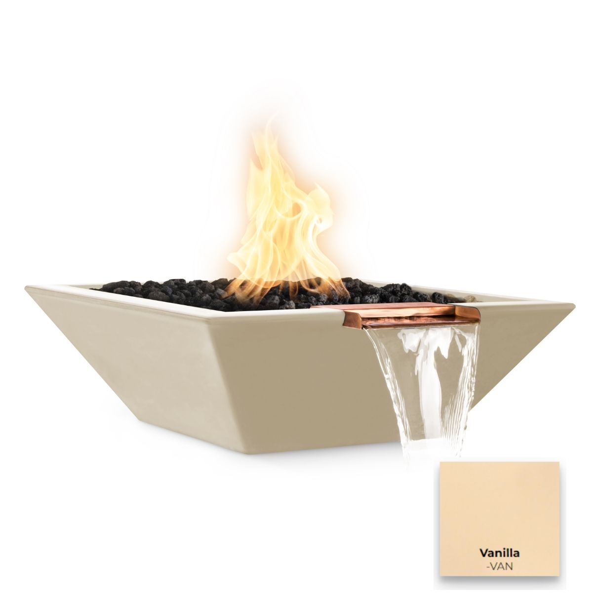 Maya Concrete Fire & Water Bowl