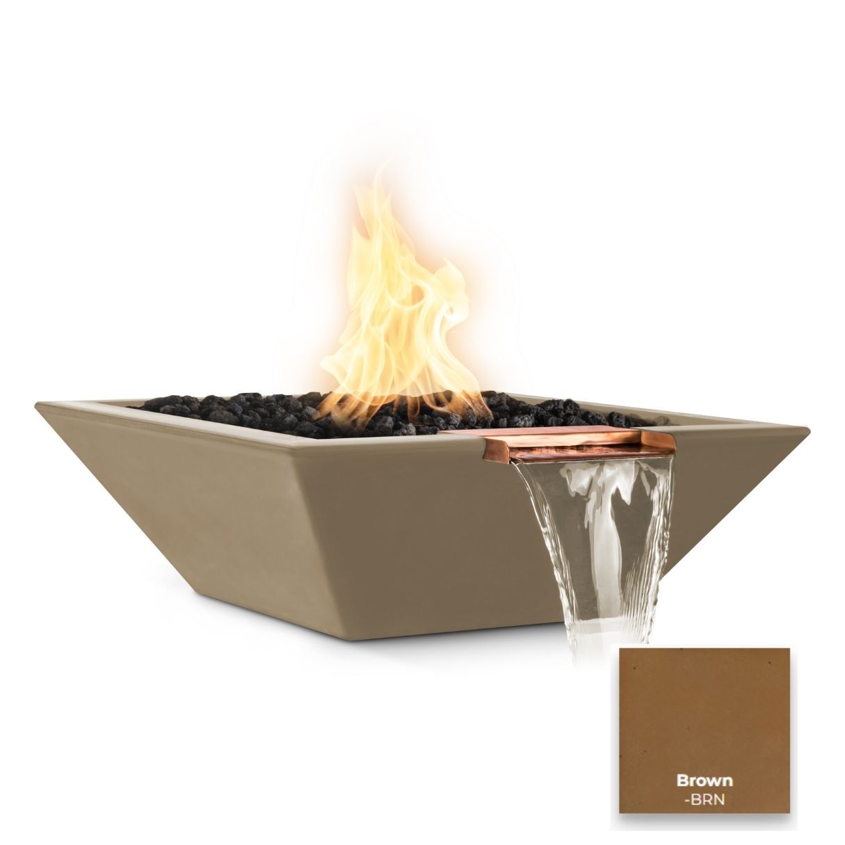Maya Concrete Fire & Water Bowl