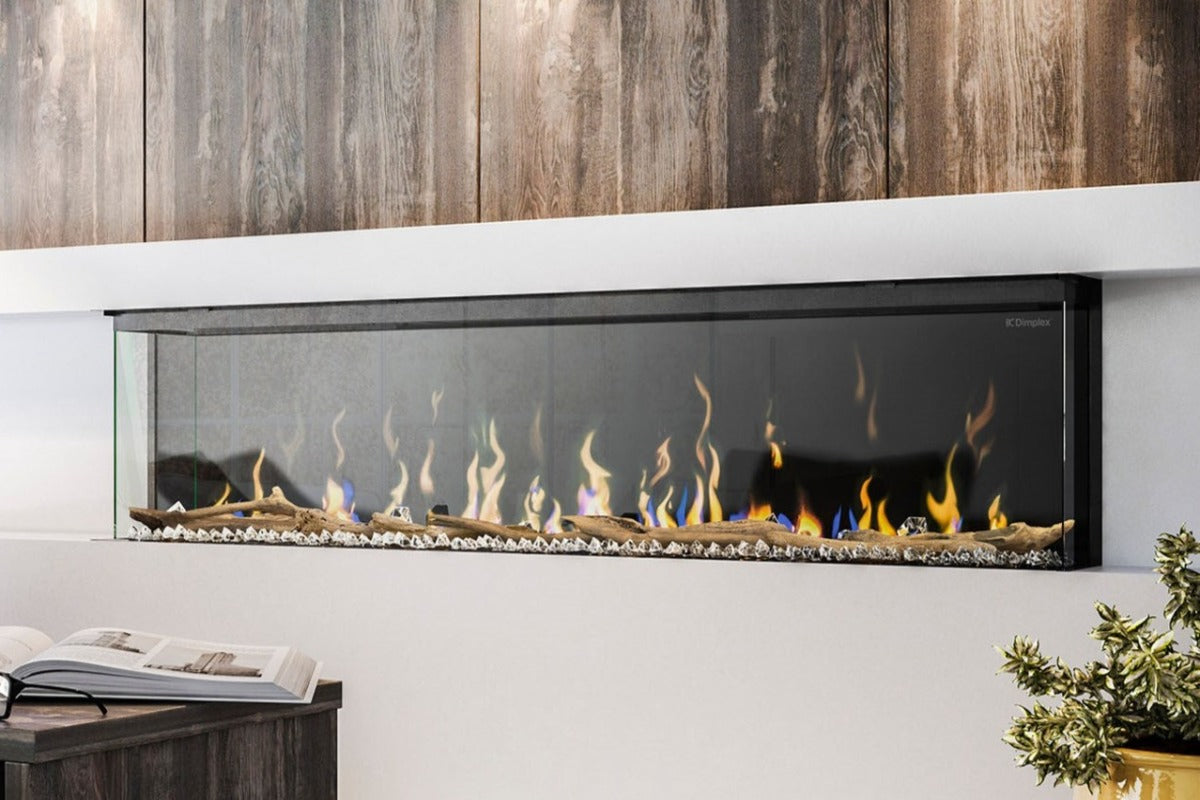 Dimplex IgniteXL Bold 74" Smart Linear Multi-Side View Built-In Electric Fireplace