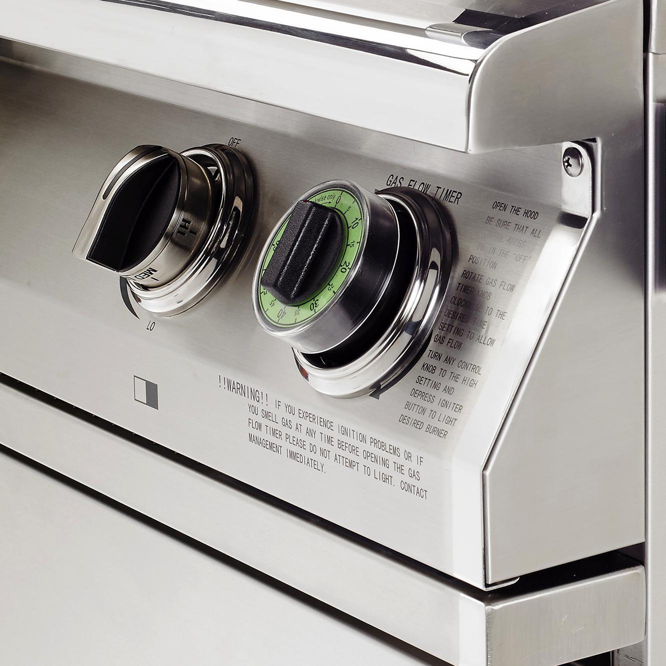 PGS T-Series 39” Pacifica Built-In Gas Grill with Timer