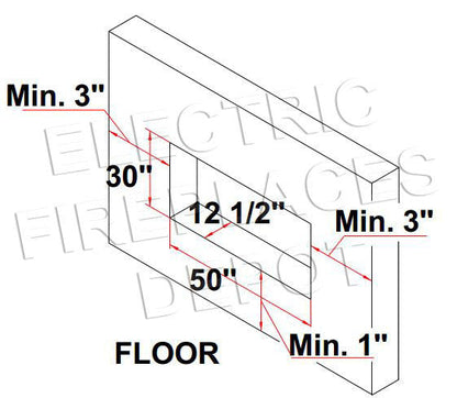 Amantii Panorama 50-inch Built-in Tall & Deep Indoor/Outdoor Linear Electric Fireplace