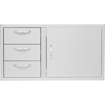 Drawer Combo in Stainless Steel