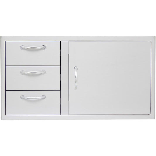 Drawer Combo in Stainless Steel