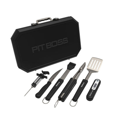 Pit Boss 6 Piece Barbecue Toolset with Case