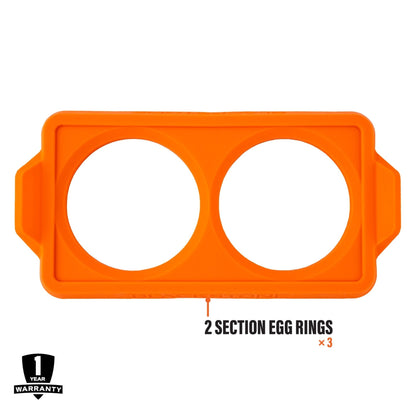 Blackstone 2 Section Egg Ring Trays
