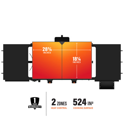 Blackstone 28 inch griddle Specs and dims