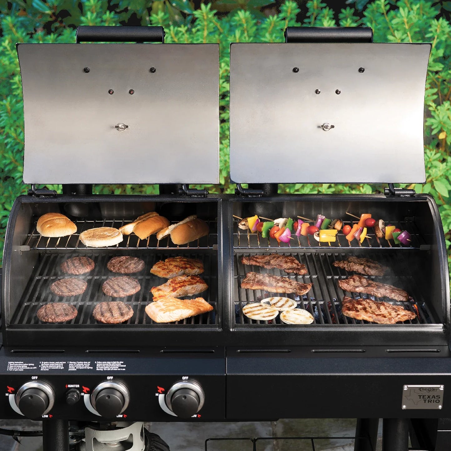 Char-Griller Texas Trio® Gas & Charcoal Grill