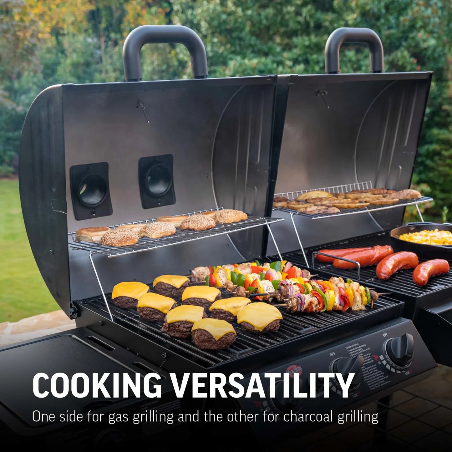 Char-Griller Texas Trio® Gas & Charcoal Grill