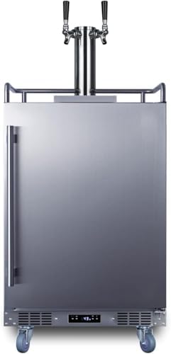 Summit SBC683OSTWIN 24" Wide Built-in or Freestanding Outdoor Rated Beer Kegerator