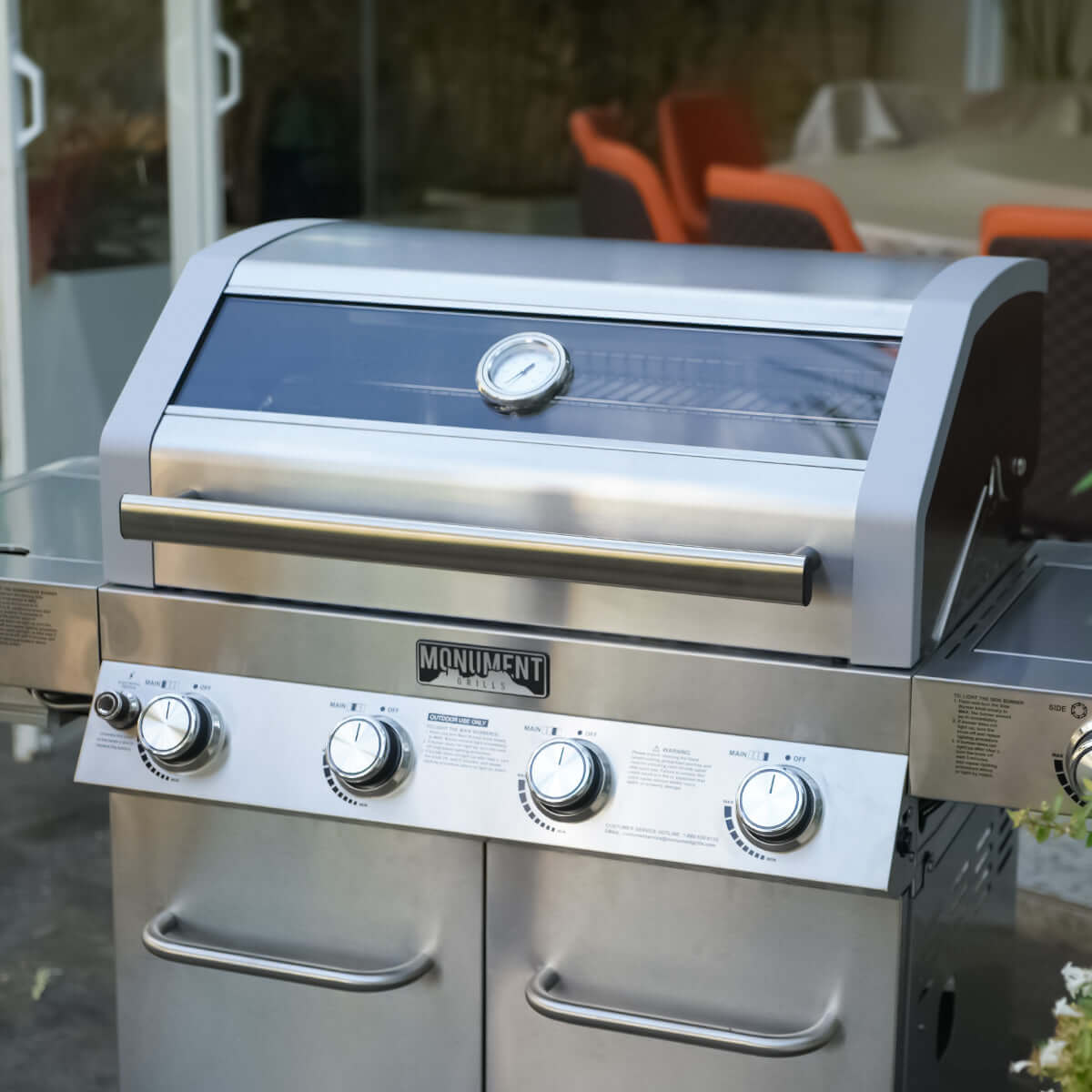 Monument Classic 4 Burner | Stainless Steel Infrared Propane Gas Grill
