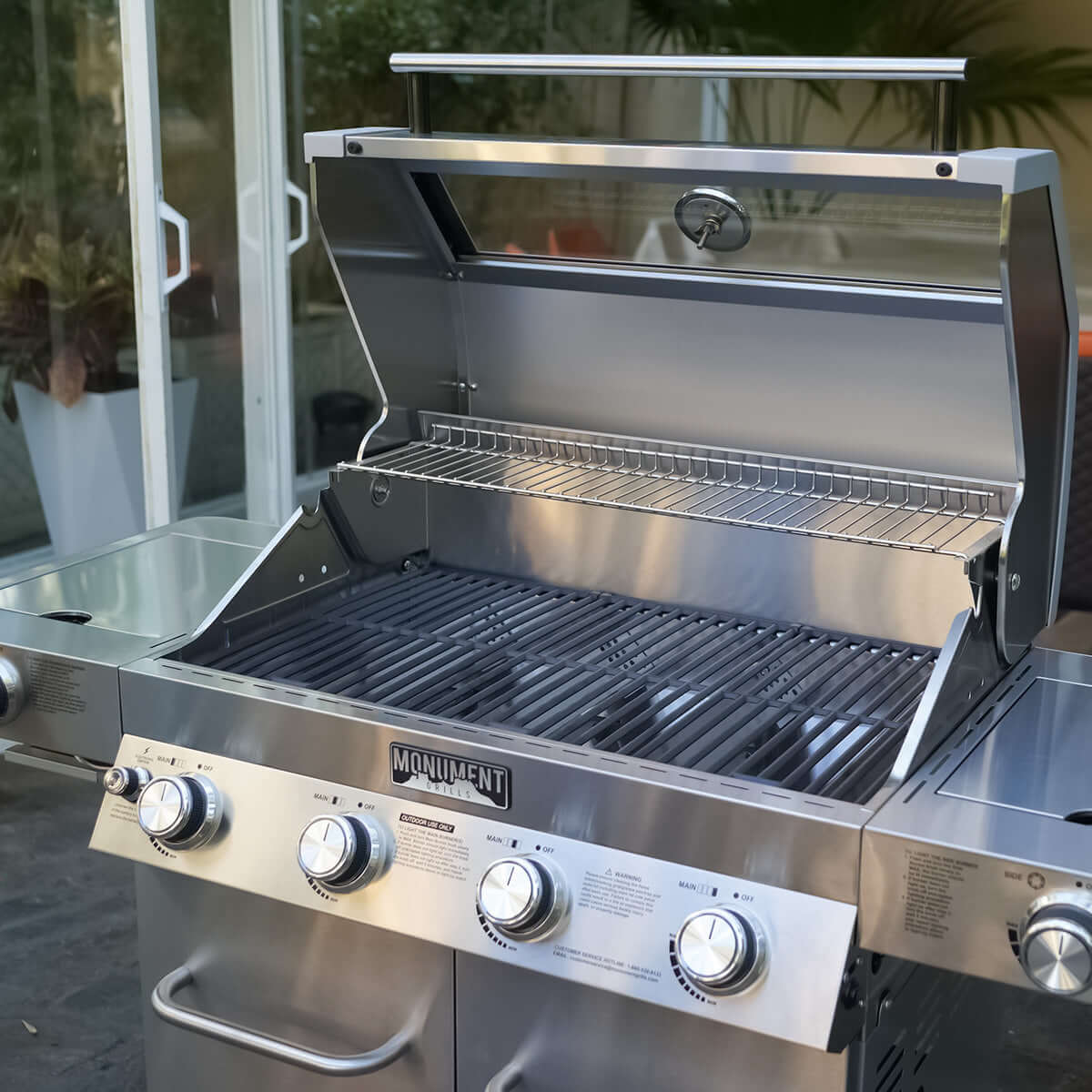Monument Classic 4 Burner | Stainless Steel Infrared Propane Gas Grill