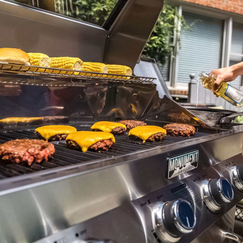 Monument Classic 4 Burner | Stainless Steel Infrared Propane Gas Grill