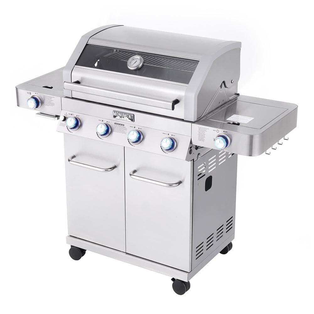 Monument Classic 4 Burner | Stainless Steel Infrared Propane Gas Grill