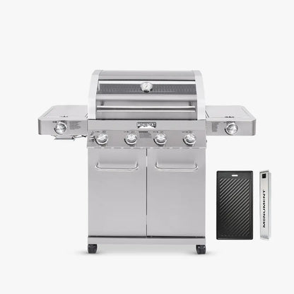 Monument Classic 4 Burner | Stainless Steel Infrared Propane Gas Grill