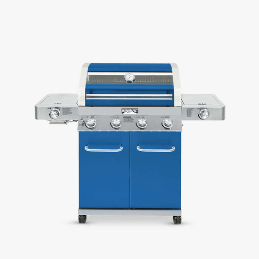 Monument Classic 4 Burner | Matte Blue Infrared Propane Gas Grill