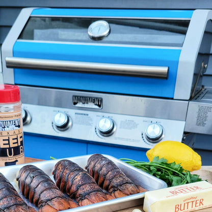 Monument Classic 4 Burner | Matte Blue Infrared Propane Gas Grill