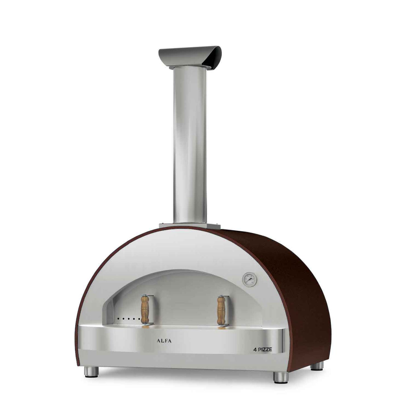 Alfa 4 Pizze 31-Inch Countertop Wood-Fired Pizza Oven
